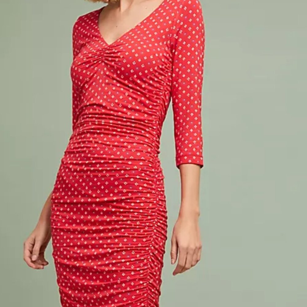 Medea Ruched Column Dress by Moulinette Soeurs (Anthropologie) – Small
